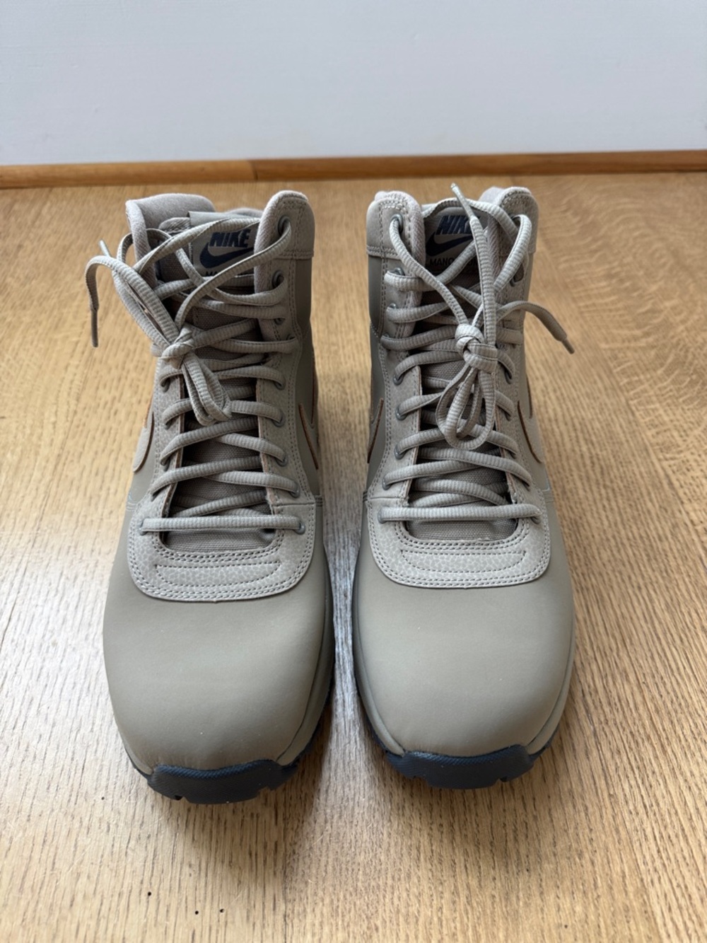 Nike Manodome Shoes - Khaki and Dark Grey